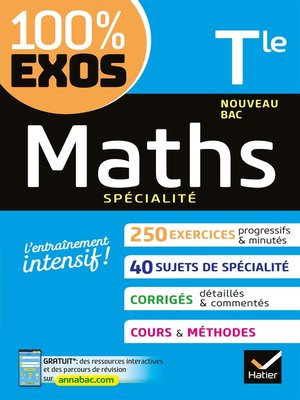 cover image of Maths Tle générale (spécialité)